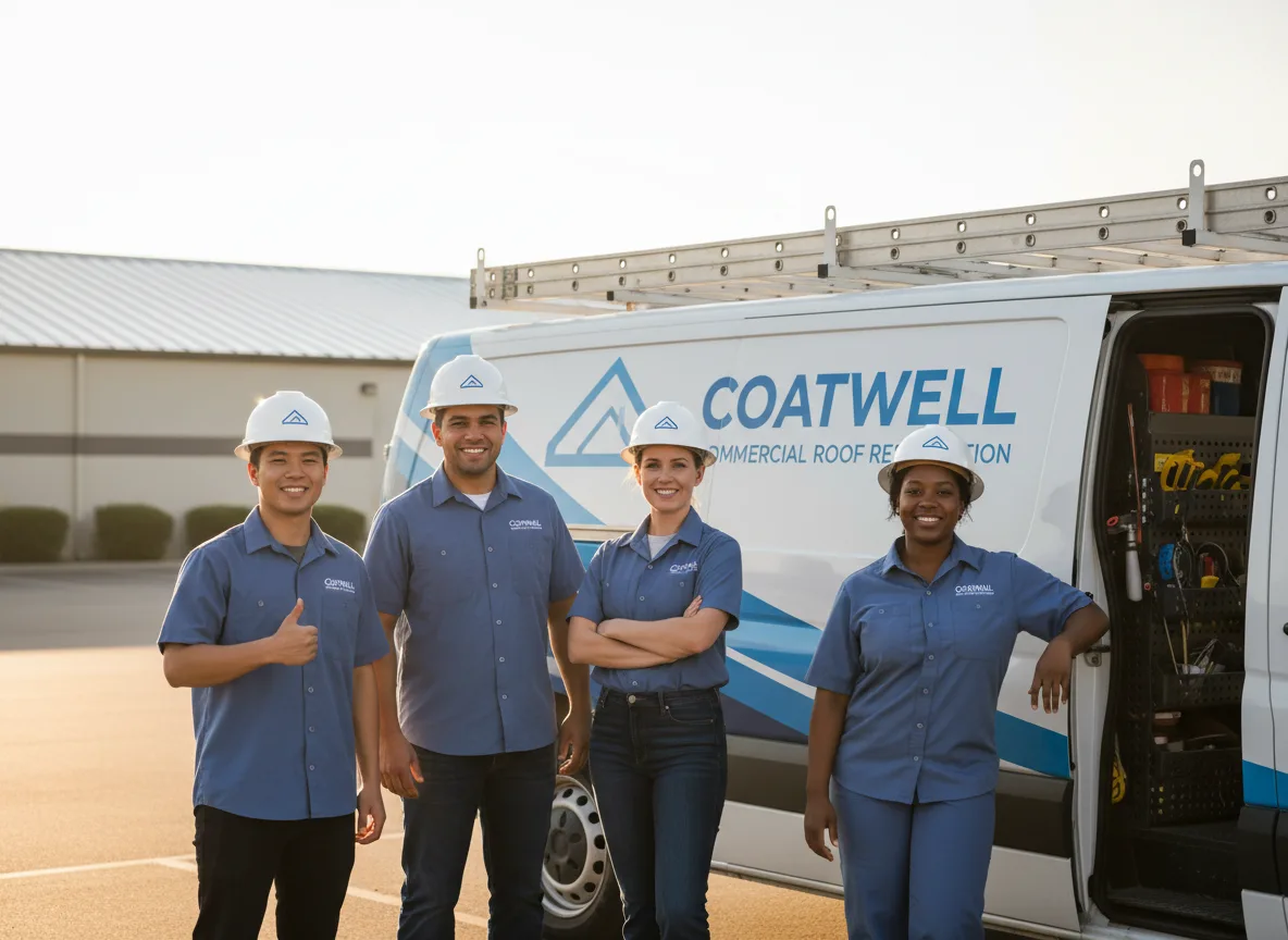 Commercial roof coating company in Gillett, WI